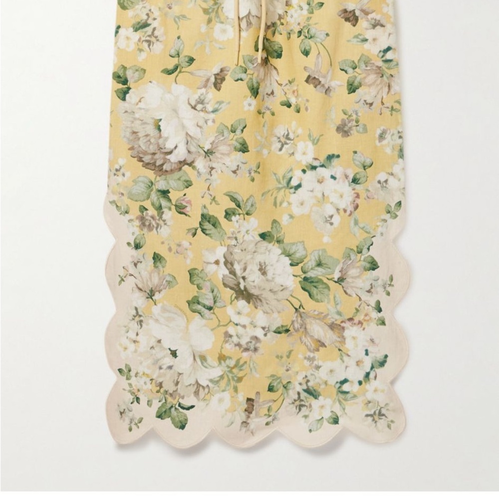 Zimmermann Yellow Floral Skirt